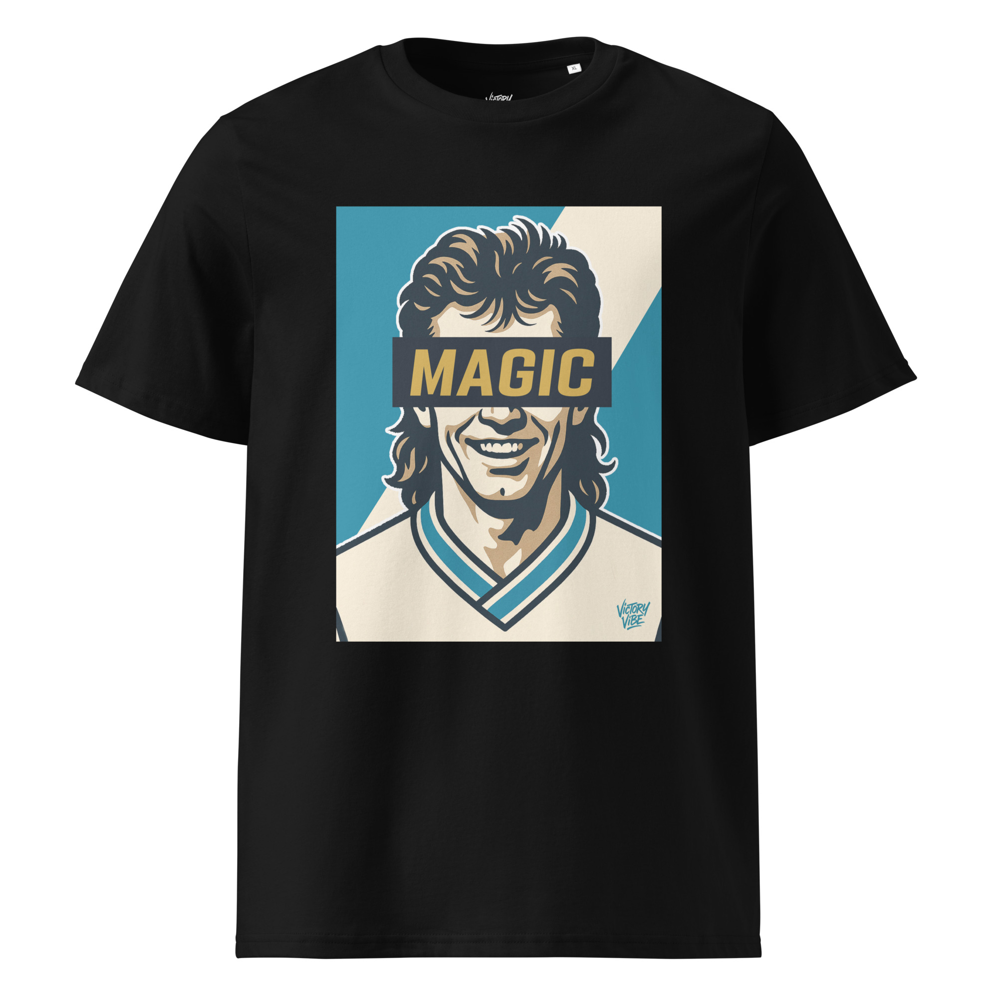T-shirt MAGIC Marseillais - Fond bleu et blanc - Victory Vibe