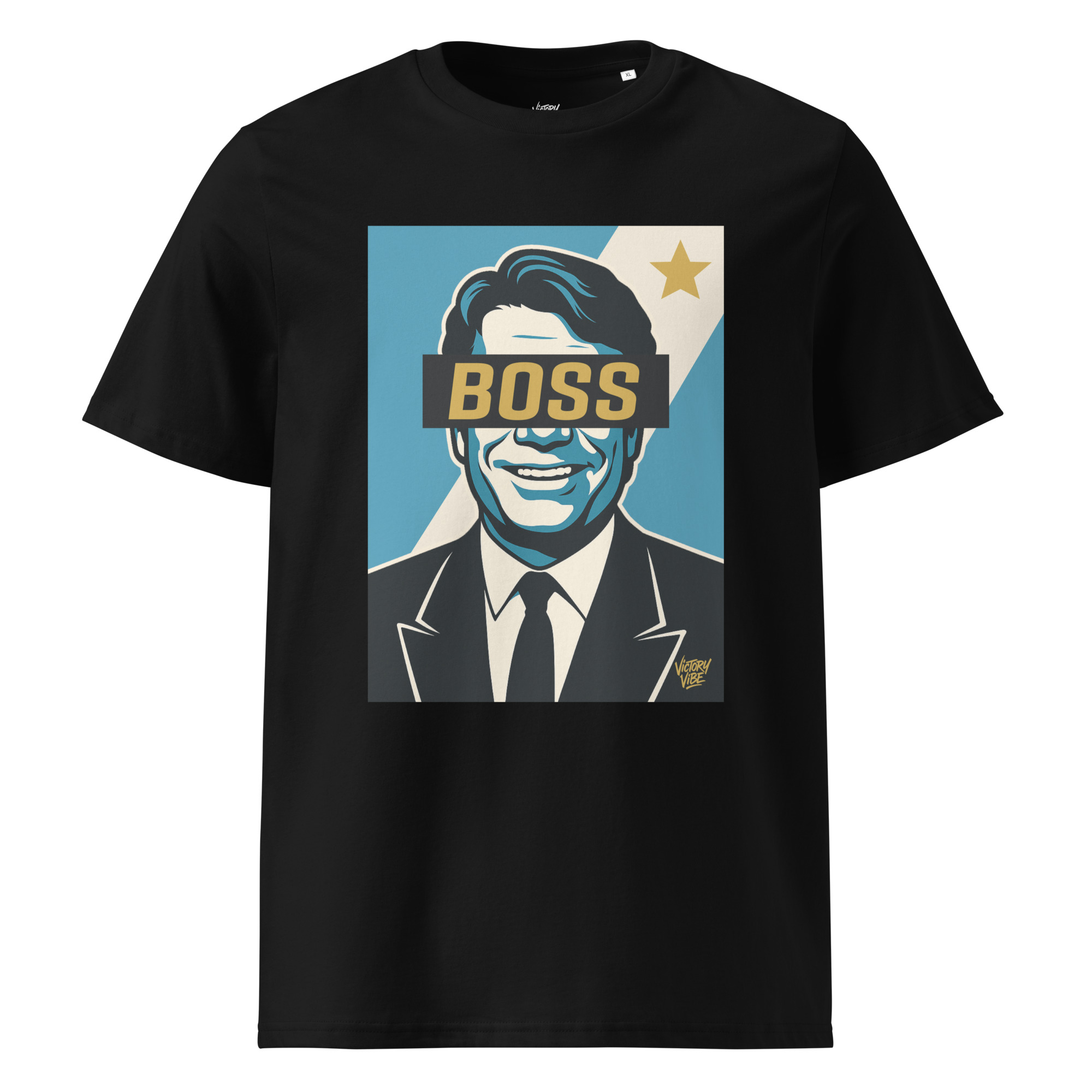 T-shirt BOSS Marseillais - Fond bleu et blanc - Victory Vibe