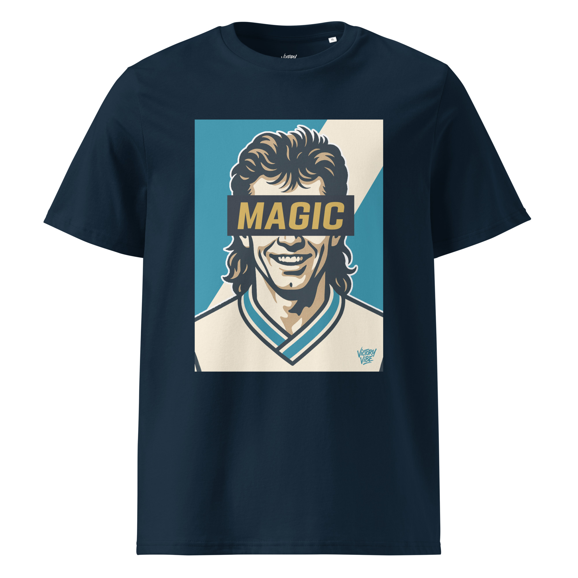 T-shirt MAGIC Marseillais - Fond bleu et blanc - Victory Vibe – Image 2