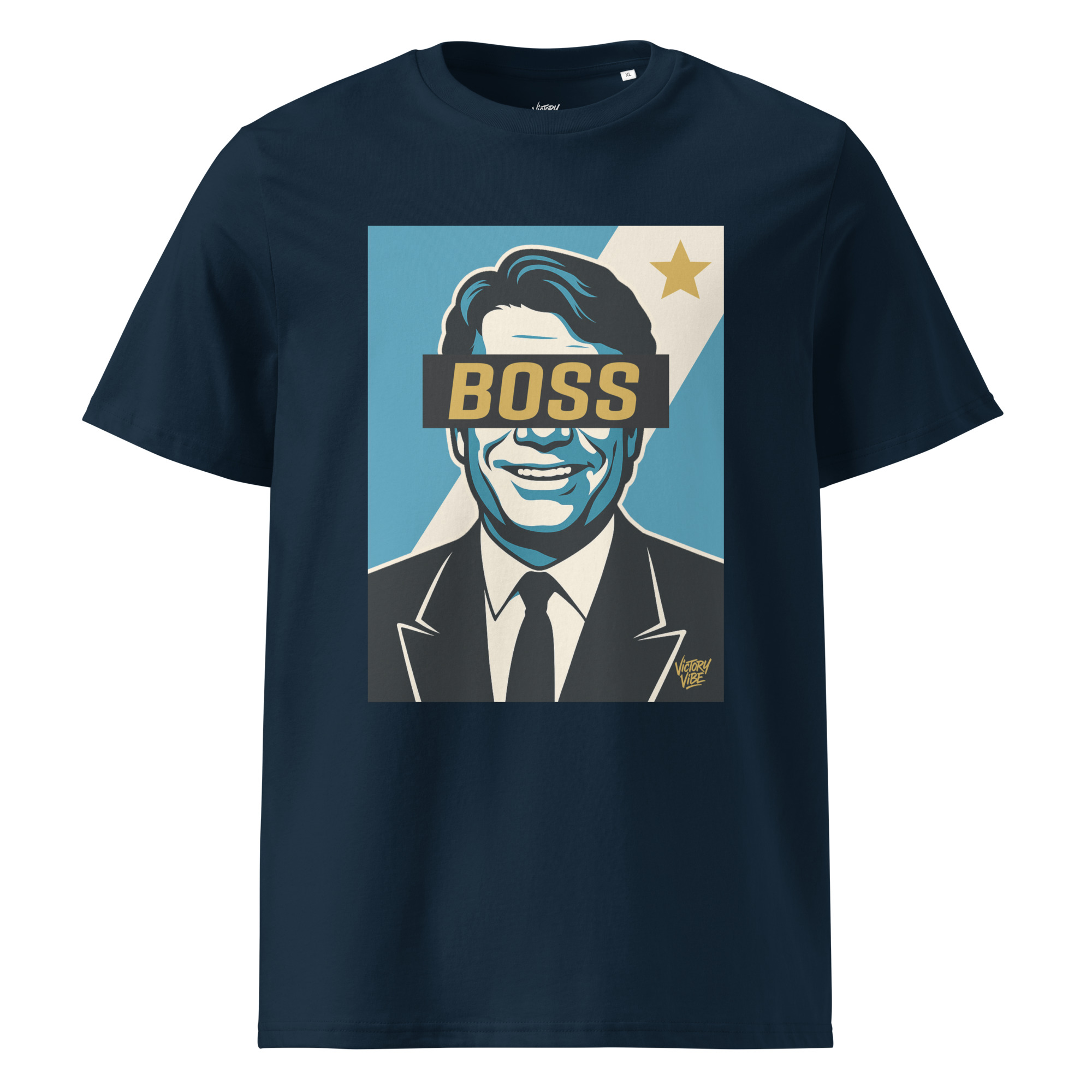 T-shirt BOSS Marseillais - Fond bleu et blanc - Victory Vibe – Image 2