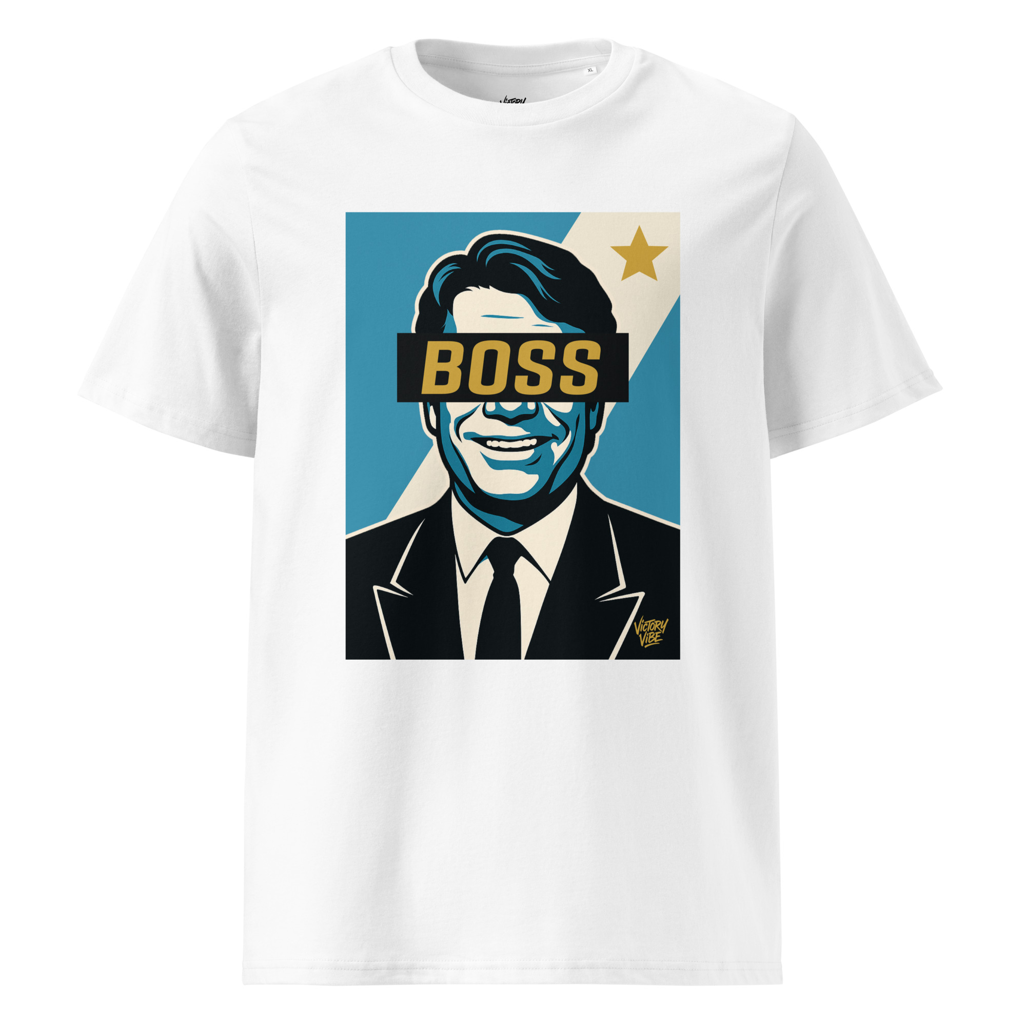 T-shirt BOSS Marseillais - Fond bleu et blanc - Victory Vibe – Image 3