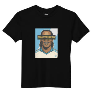 T-shirt ENFANT GRANTATAKAN Marseillais Ivoirien - Fond bleu et blanc - Victory Vibe