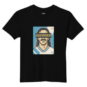 T-shirt ENFANT GUERRIER Marseillais - Fond bleu et blanc - Victory Vibe