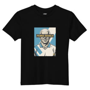 T-shirt ENFANT PENNA BIANCA - Fond bleu et blanc - Victory Vibe