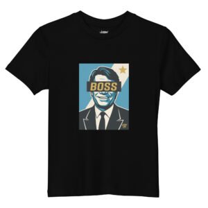 T-shirt ENFANT BOSS Marseillais - Fond bleu et blanc - Victory Vibe