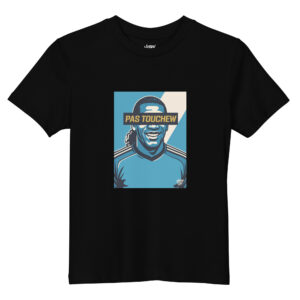 T-shirt ENFANT PAS TOUCHEW - Fond bleu et blanc - Victory Vibe