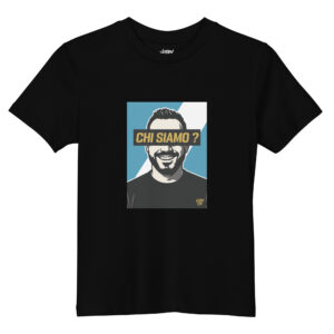 T-shirt ENFANT CHI SIAMO - Fond bleu et blanc - Victory Vibe