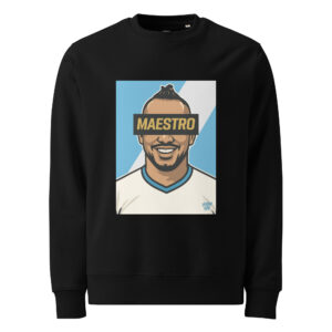 Sweatshirt MAESTRO Marseillais - Fond bleu et blanc - Victory Vibe