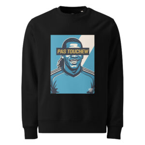 Sweatshirt PAS TOUCHEW - Fond bleu et blanc - Victory Vibe