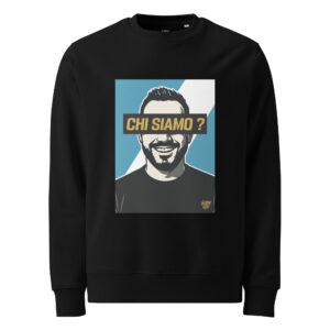 Sweatshirt CHI SIAMO - Fond bleu et blanc - Victory Vibe