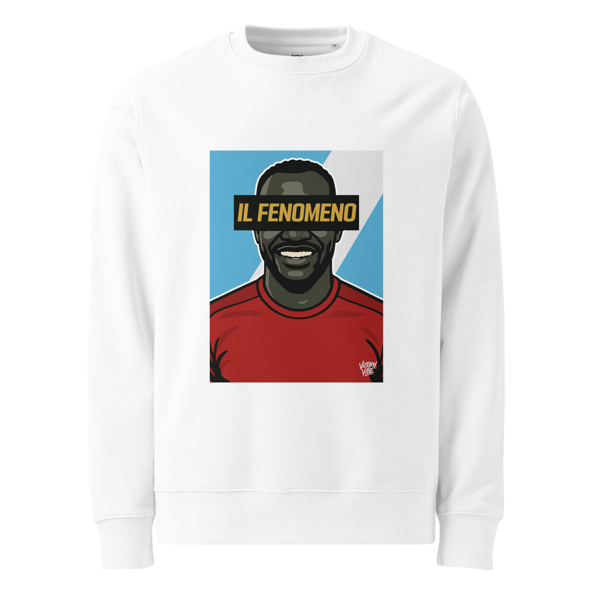 Sweatshirt IL FENOMENO Marseillais - Fond bleu et blanc - Victory Vibe – Image 3