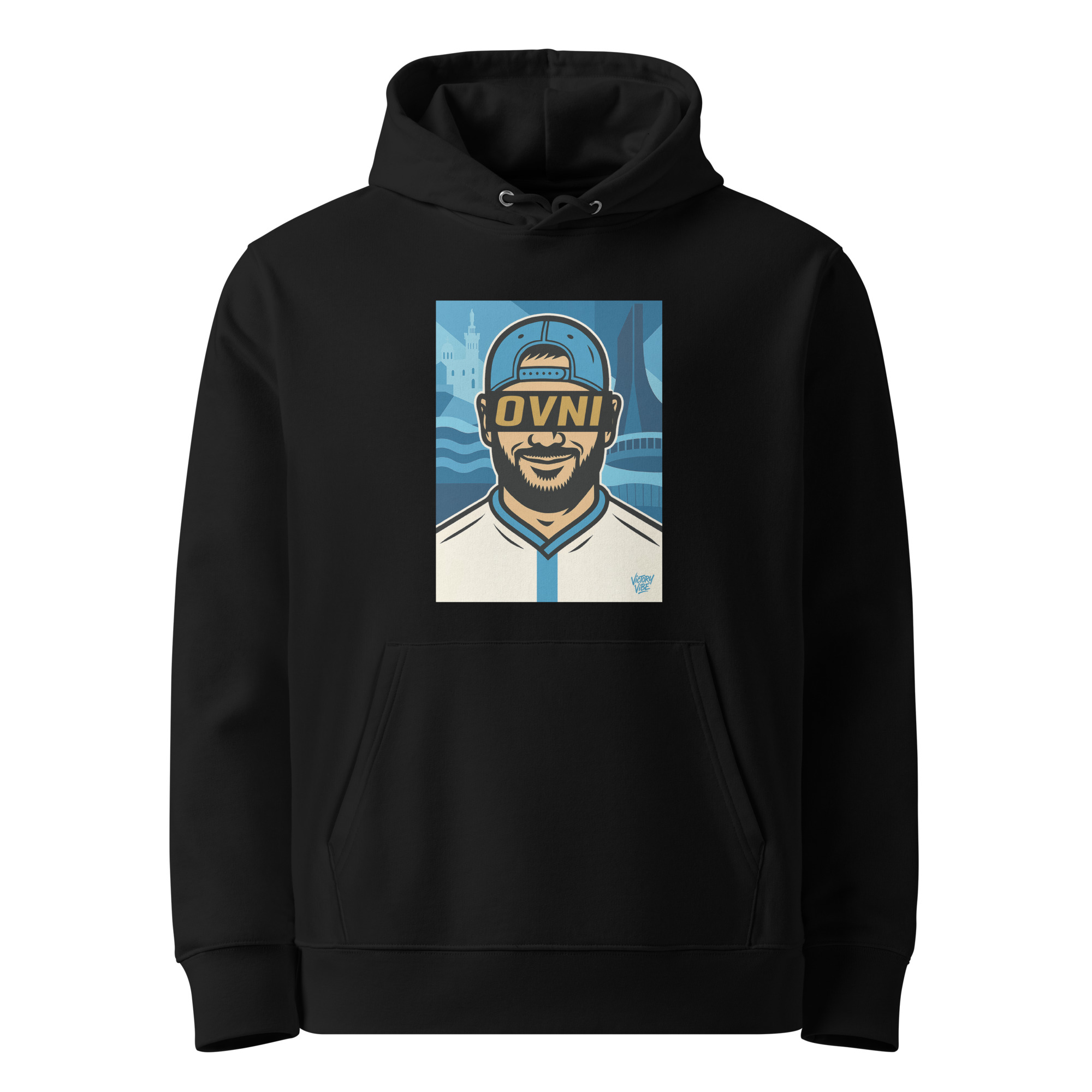 Sweat à capuche OVNI Marseillais - Fond Marseille - Victory Vibe