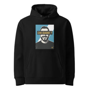 Sweat à capuche CHI SIAMO - Fond bleu et blanc - Victory Vibe