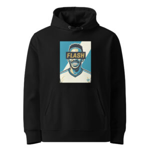 Sweat à capuche FLASH Marseillais - Fond bleu et blanc - Victory Vibe