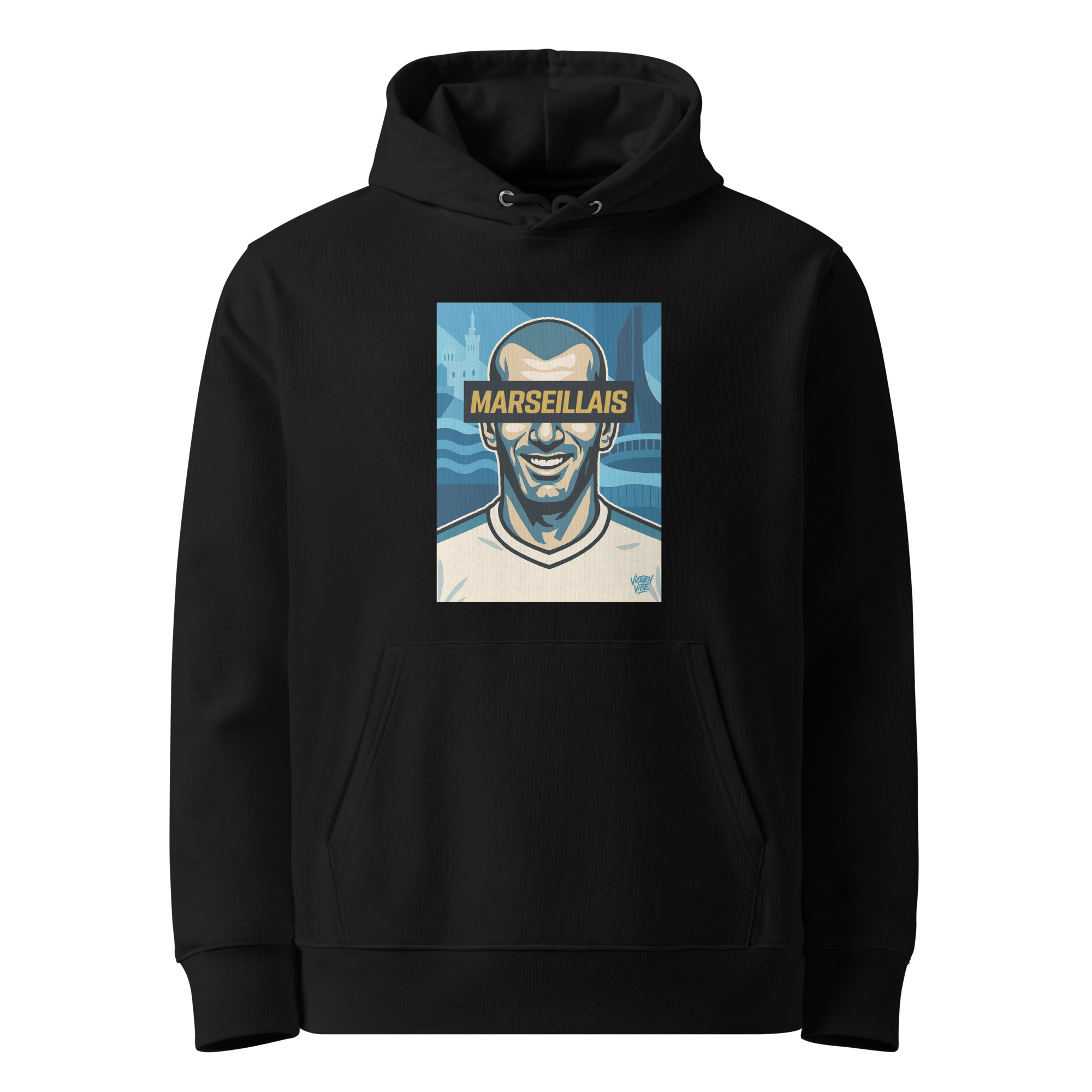 Sweat à capuche MARSEILLAIS - Fond Marseille - Victory Vibe